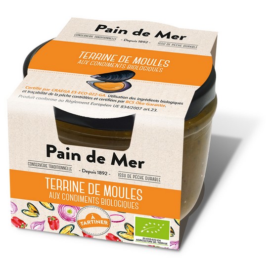 Terrine de moules aux condiments