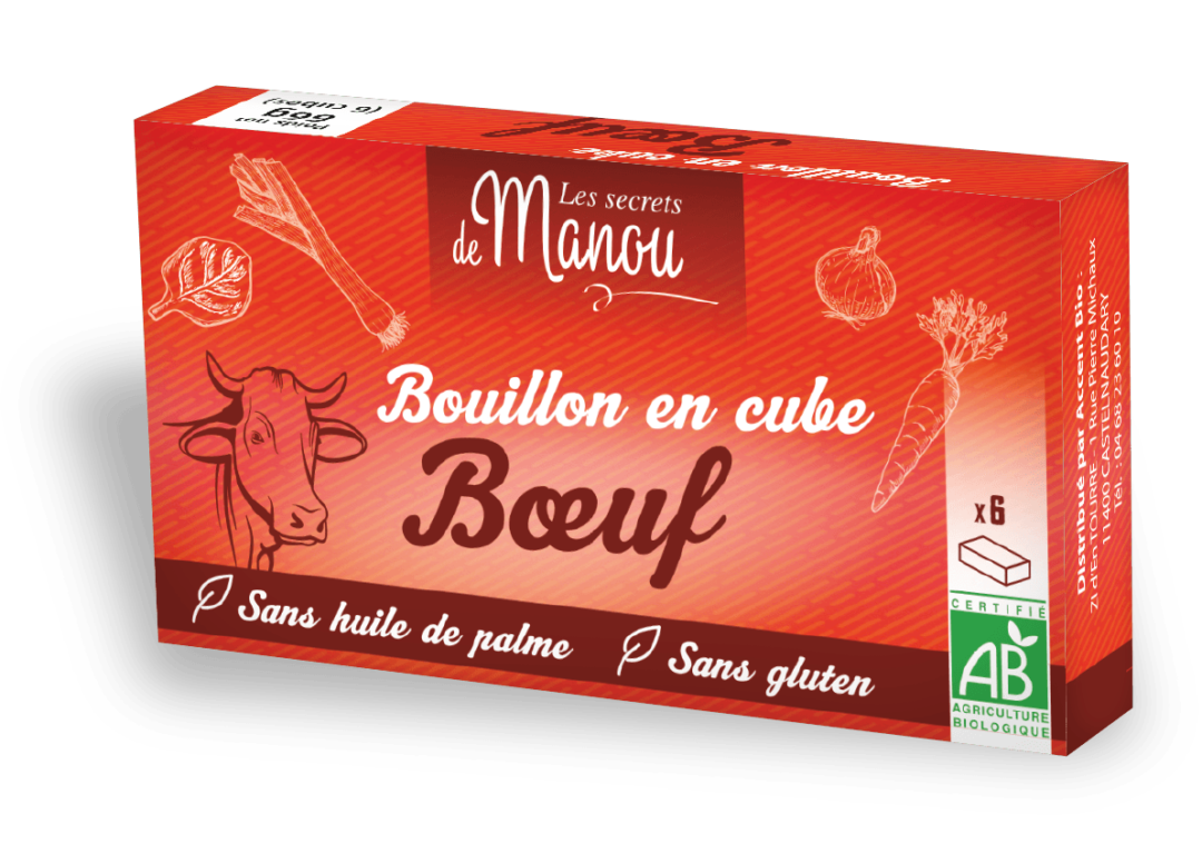 Bouillon de boeuf Accent Bio