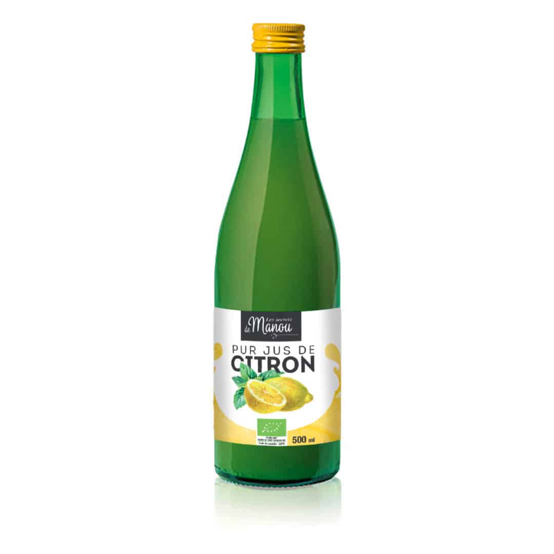 Jus de citron 25cl LES SECRETS DE MANOU Accent Bio