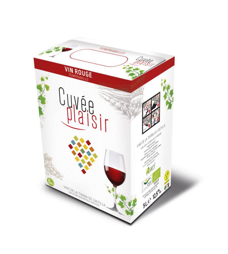 Cuvée Plaisir vin rouge 5L